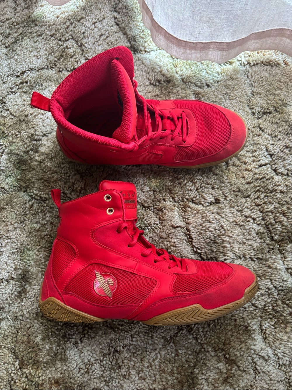 Hayabusa Pro Boxing Shoes - Red Size 10